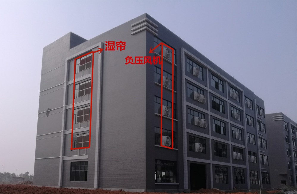 重庆厂房车间降温通风快速的方案水帘风机